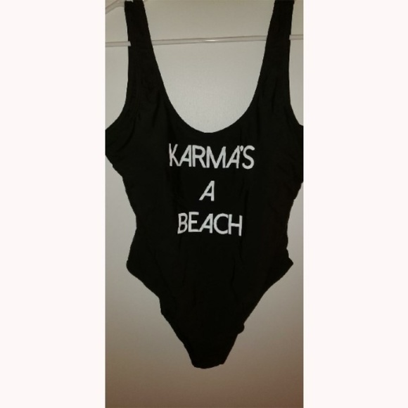 No Boundaries Other - Karma's A Beach No Boundaries Bathing Swimsuit EUC